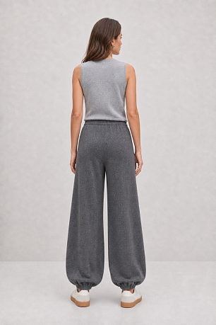 Брюки палаццо с шерстью мериноса и вискозой BWV-114