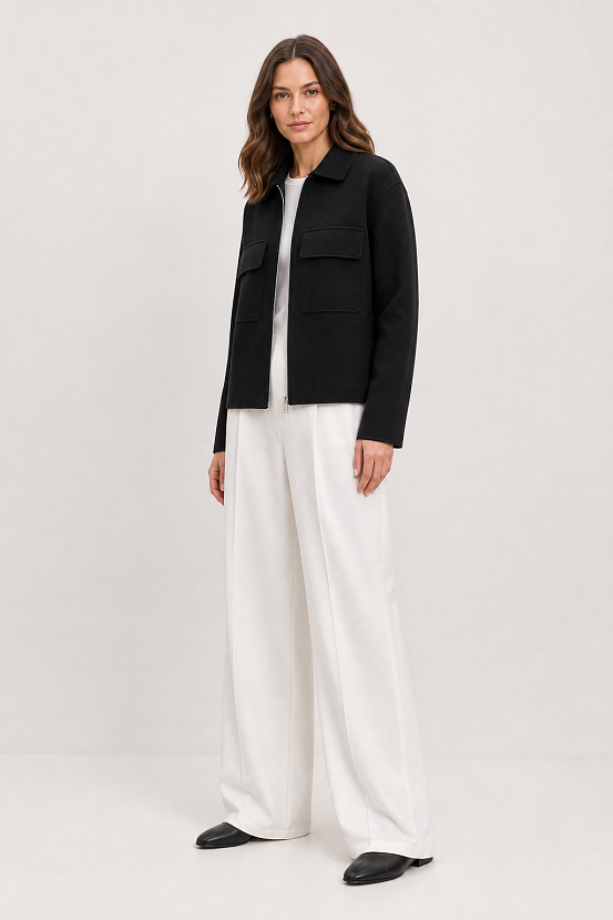 Жакет трикотажный JtVC-122 (черный, 44-46)