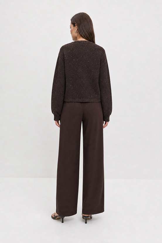 Жакет трикотажный JtVCPb-159 (т.коричневый, 44-46)